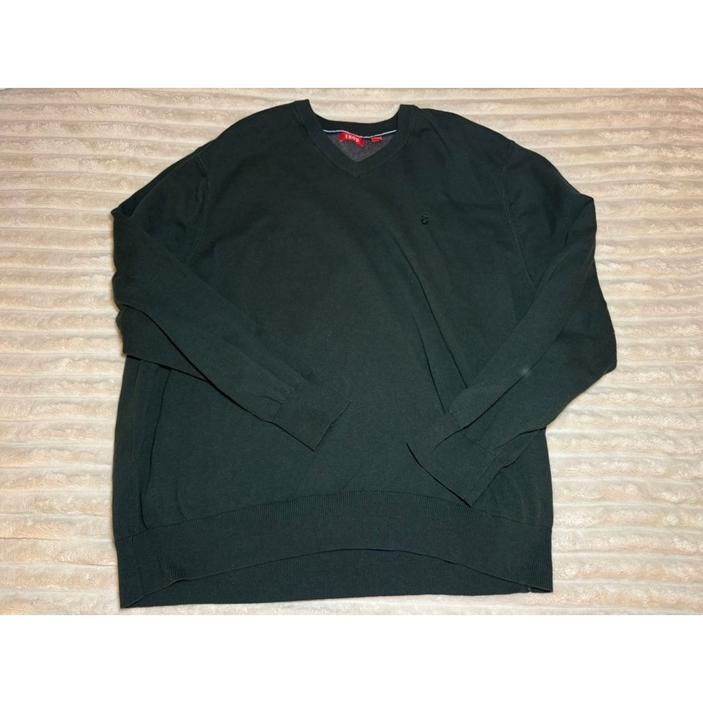 IZOD Men's V-neck Sweater - green - size 3XL